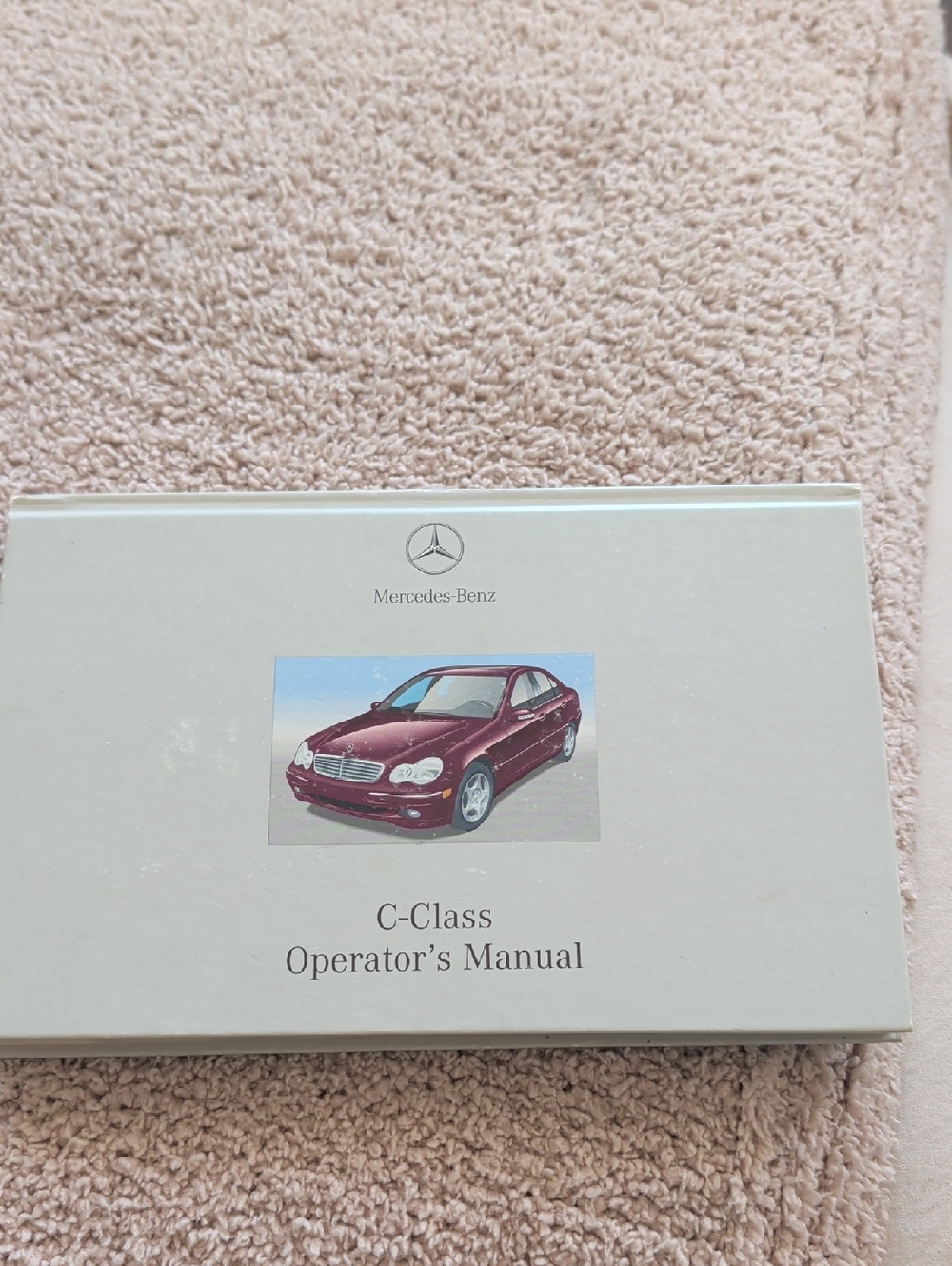 Mercedes Benz C-Class C240, C 320, C 32 AMG Operators Manual Book